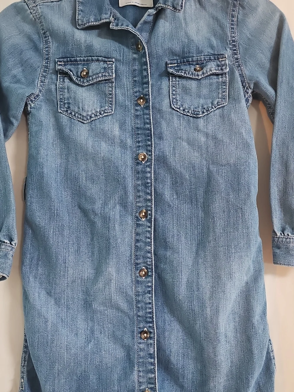 Old Navy Medium Blue Denim Shirt Dress